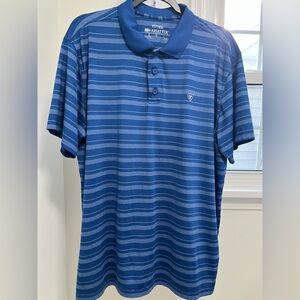 Ariat Men's Blue striped polo